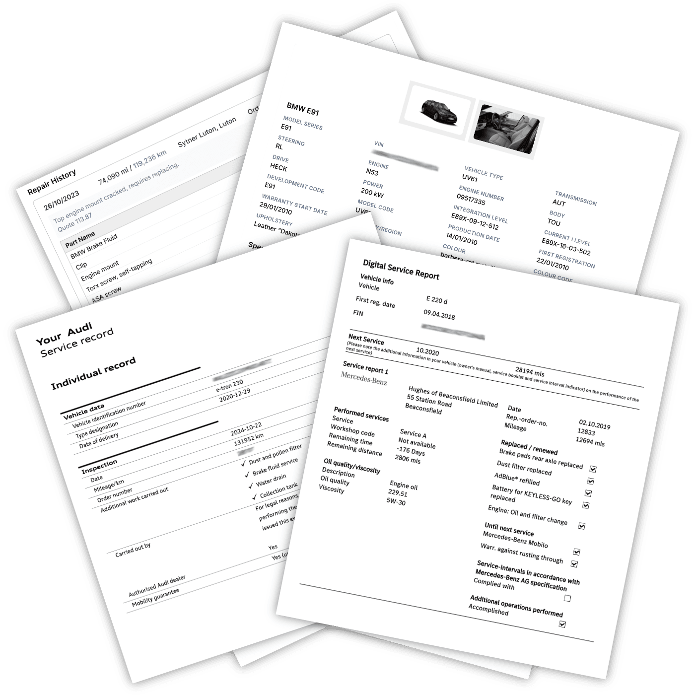 CheckThisReg vehicle history report dashboard